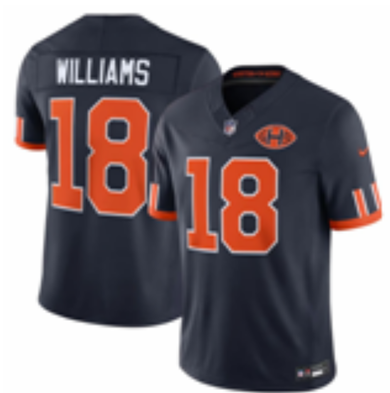 Men 2026 Chicago Bears #18 Williams Black Nike Limited NFL Jersey 0831002->chicago bears->NFL Jersey
